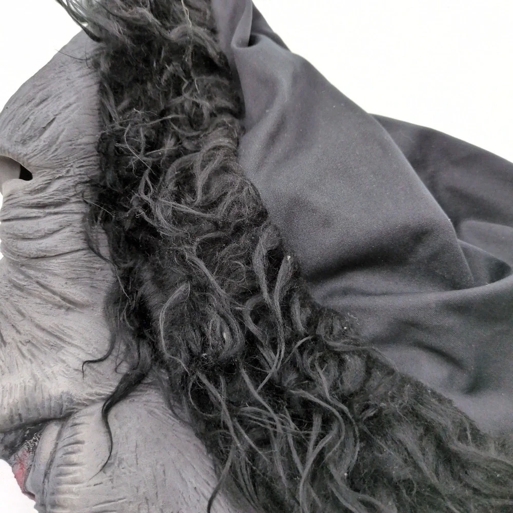 Spook VTG Gorilla Mask Costume Halloween Adult Rubber Fur Ape Scary Prank Horror